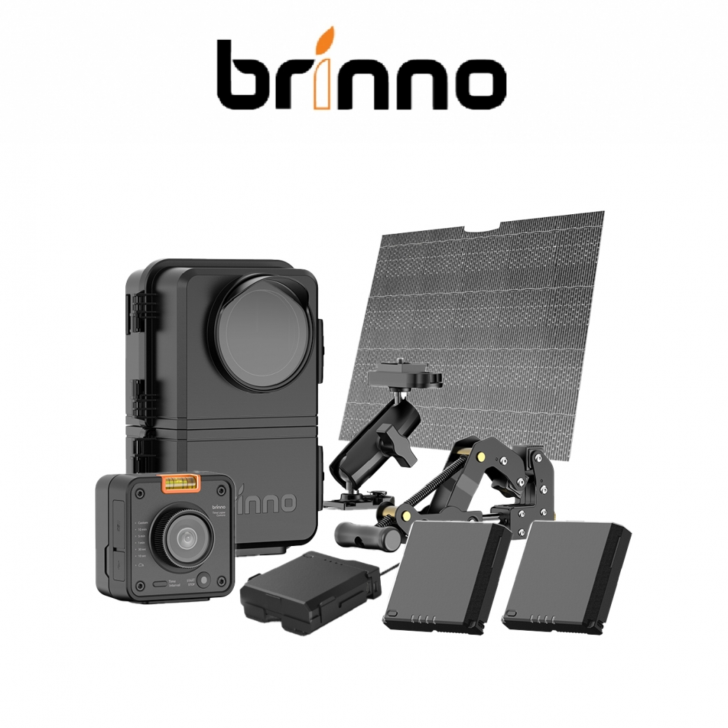 brinno BCC5000P Wi-Fi & 4K 建築工程縮時相機+太陽能板套組