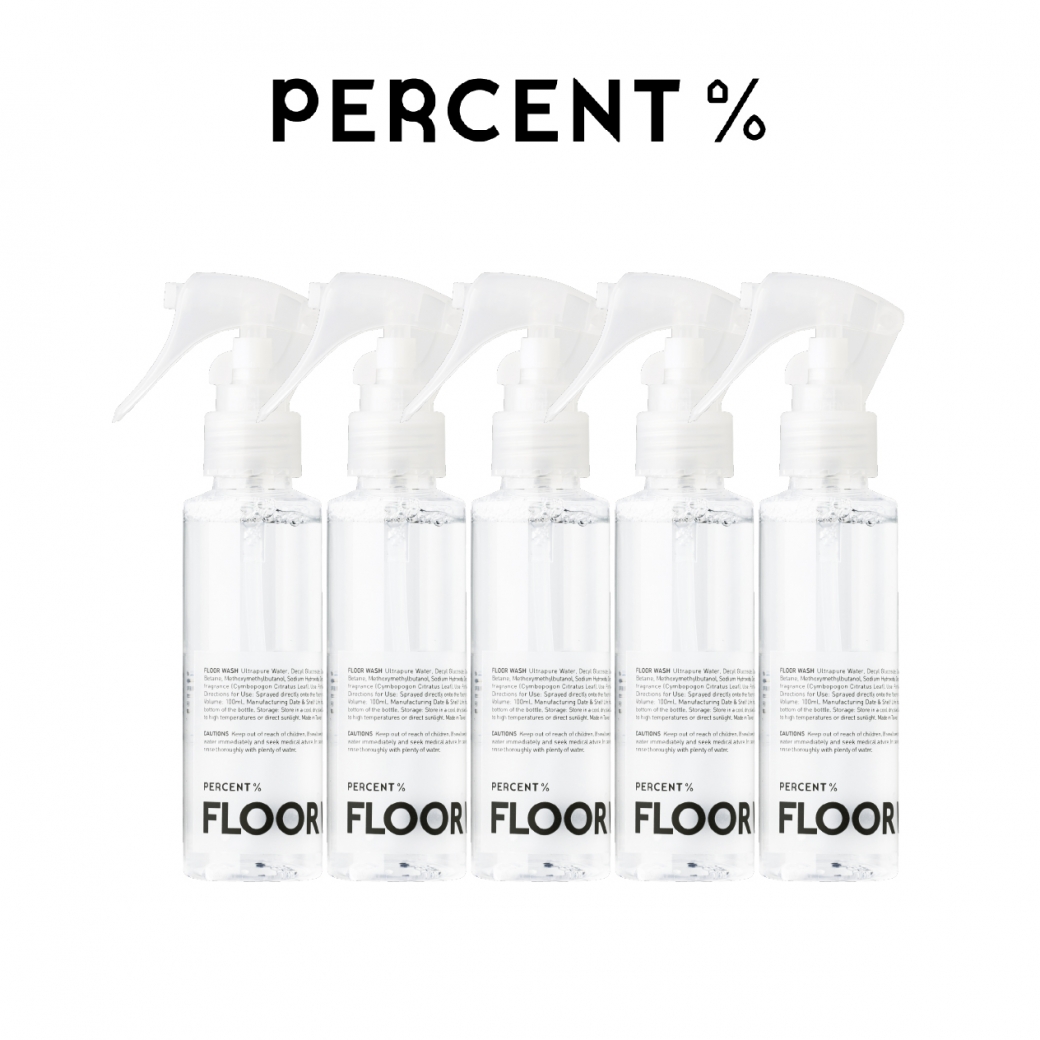 PERCENT 百潔 FLOOR WASH 地板清潔液100ml (五入組)