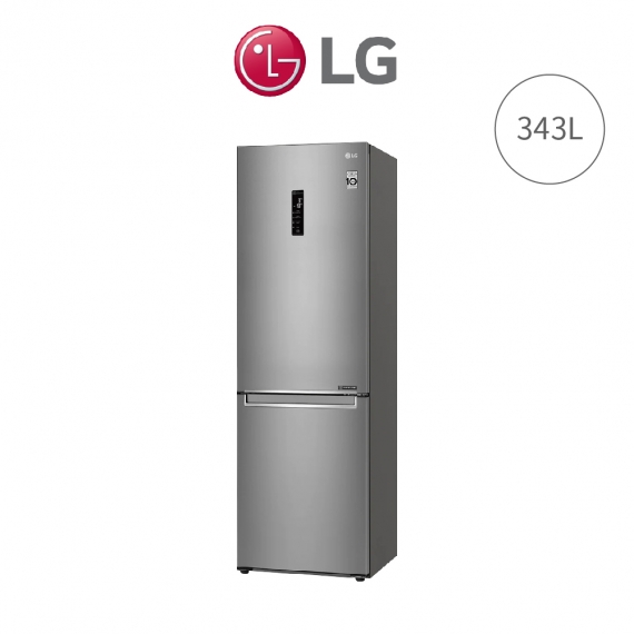 LG GW-BF389SA WiFi  343L 直驅變頻雙門冰箱-晶鑽格紋銀