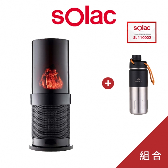 sOlac SNP-A05 3D復古壁爐陶瓷電暖器