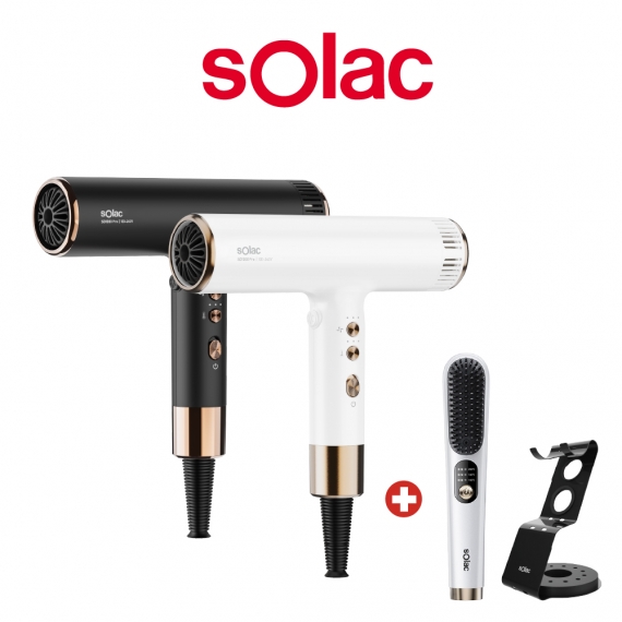sOlac SD-1000 PRO 國際電壓高速負離子吹風機+專用架+SGT-218直髮梳
